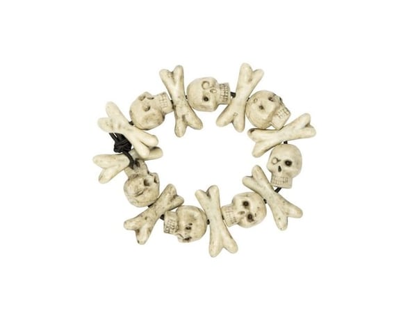 Boland 74191, Fancy kjole armbånd, Voksen, Alle kjønn, Isopor, Hvit, 55 g
