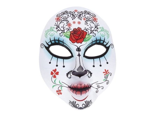 Dia De Los Muertos halvmaske