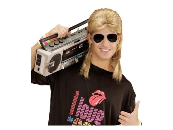80-tals mulletperuk, blond