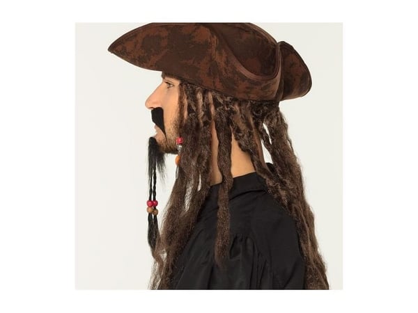 Boland 01811, Fancy dress set, Voksen, Hankjønn, Pirate, Polyester, Sort, Brun
