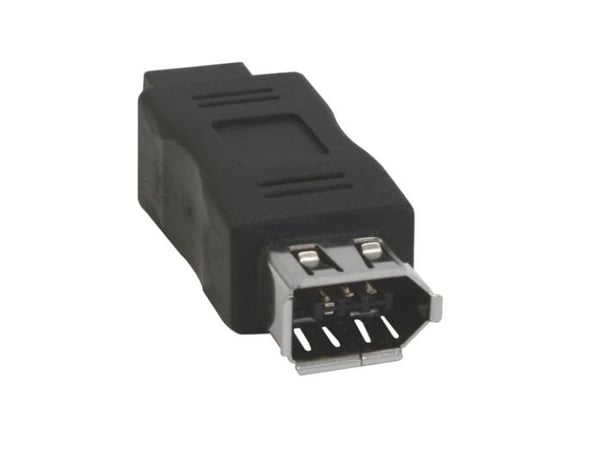 InLine 34600A, 6pin female, 6-pin, Sort