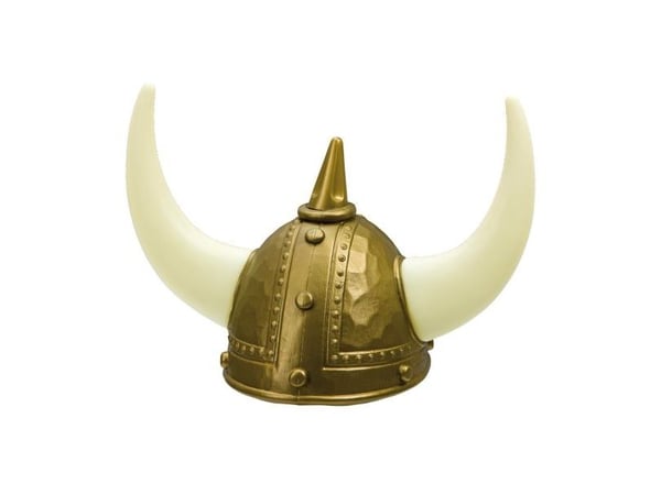 Vikingahjälm med horn