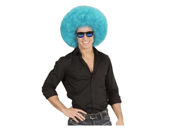 Blå afroperuk, stor