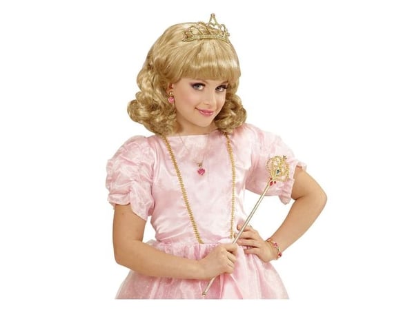 Blond prinsessperuk, barn