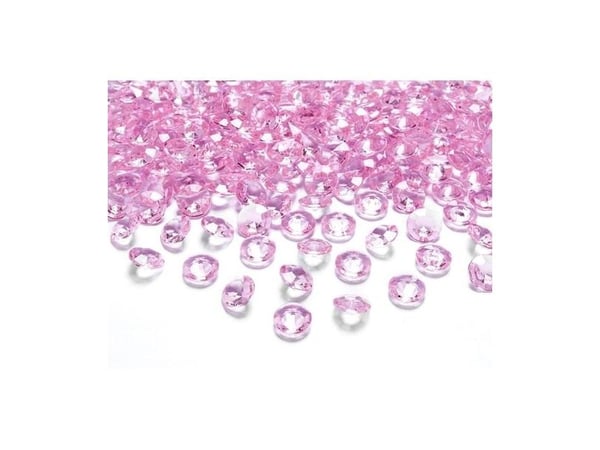 Diamant konfetti, lyserød
