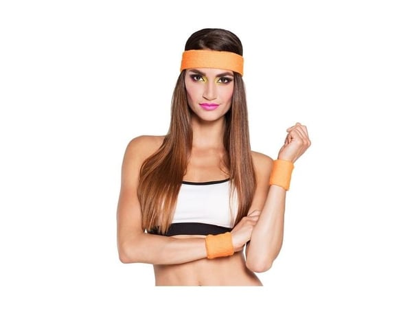 Boland 01896, Sweatband, Voksen, Alle kjønn, Polyester, Oransje, 40 g