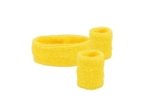 Boland 01893, Sweatband, Voksen, Alle kjønn, Polyester, Gult, 40 g