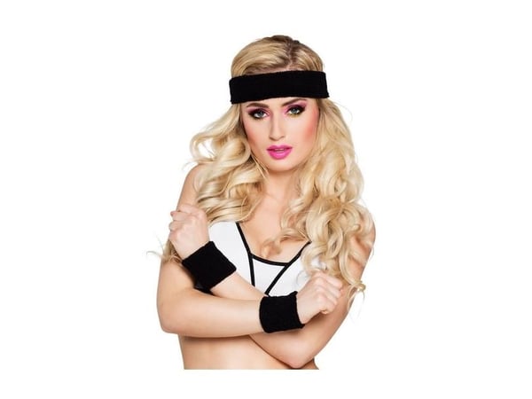 Boland 01890, Sweatband, Voksen, Alle kjønn, Polyester, Sort, 40 g