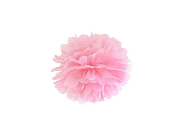 Stor pompom Rosa