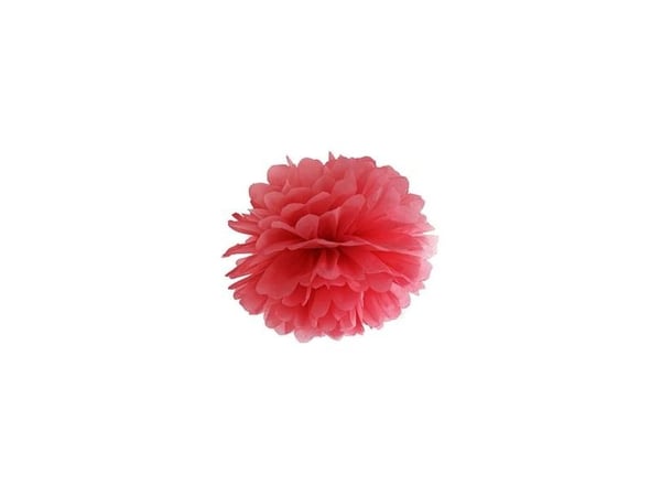Liten pompon, röd
