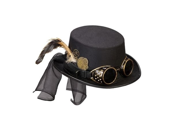 Steampunk hat med goggles