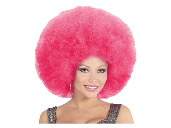 Pink afroparyk, stor