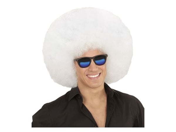 Valkoinen afroperuukki, iso