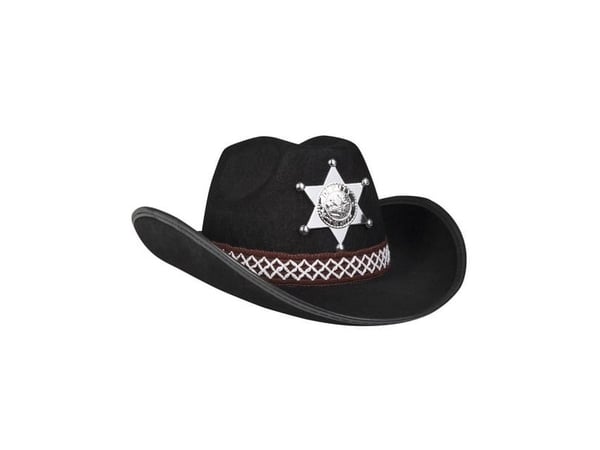 Sort Cowboyhat, barn