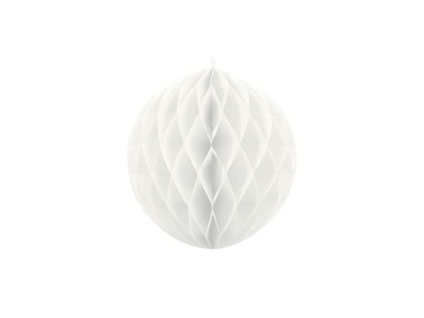 Vit pappersbollen, 20 cm