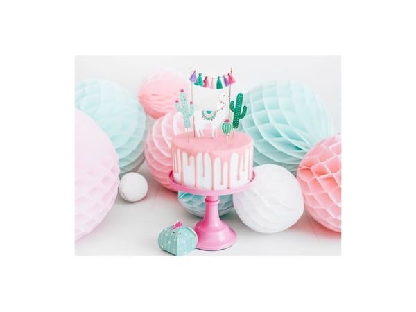 Ljus mint pappersdekorkula - 20 cm