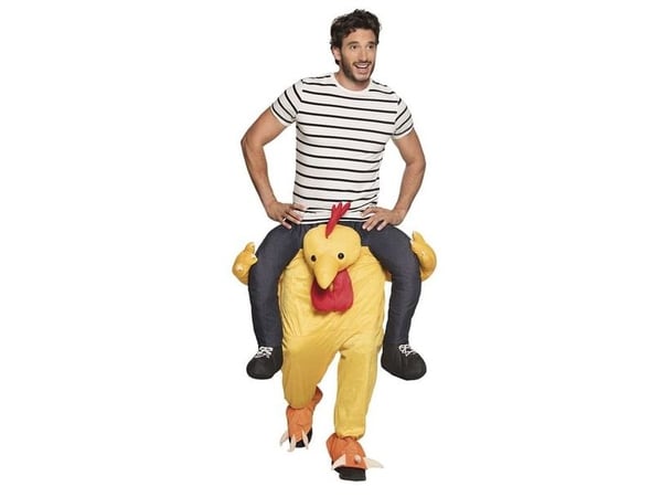 Boland 88098, Fancy kostyme, Voksen, Unisex, Dyr, Dyr, Sort, Rød, Gult