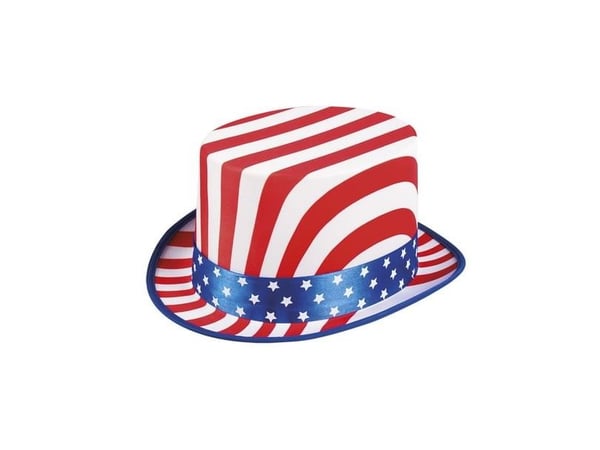 Boland 8712026449634, Hatt til kostyme, Voksen, Alle kjønn, Polyester, Polyvinylklorid (PVC), Blå, Rød, Hvit, 240 mm