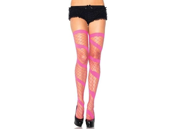 Pink net stockings Diamond