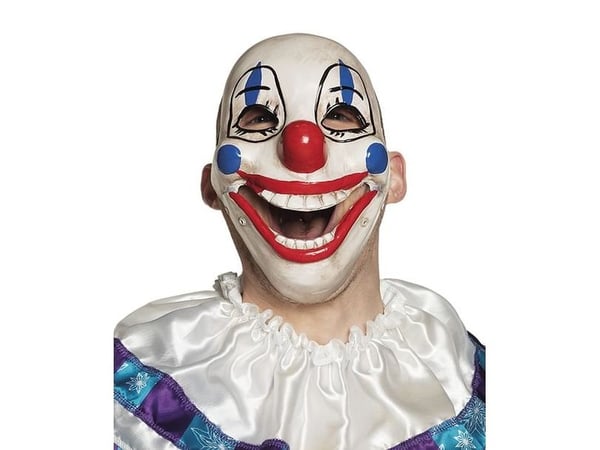 Klovnmask med rörlig käke