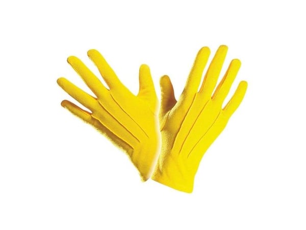 Gule korte handsker