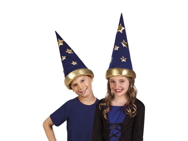Boland 8712026042286, Hatt til kostyme, Barn, Alle kjønn, Polyester, Blå, Gull, 270 mm