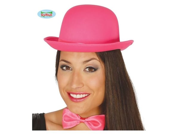 Pink bowlerhat
