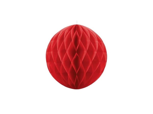 Röd pappersduk-kula, 40 cm