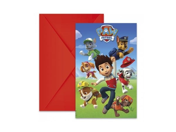 Paw Patrol invitationer