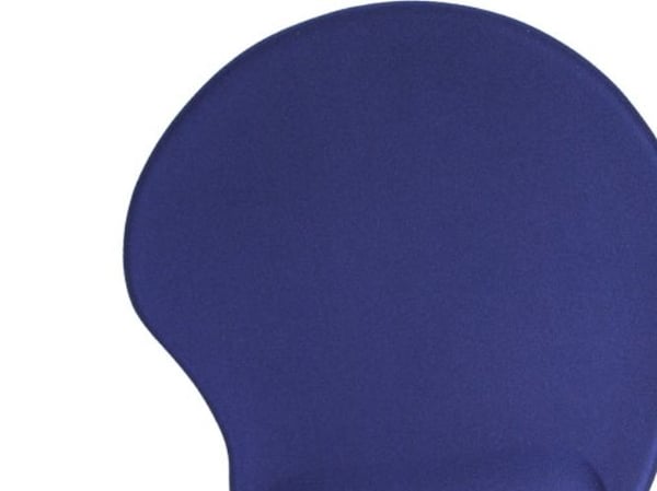 InLine 55453B, Blå, Monokromatiskt, Textil, Handledsstöd, Halksäkert underlag