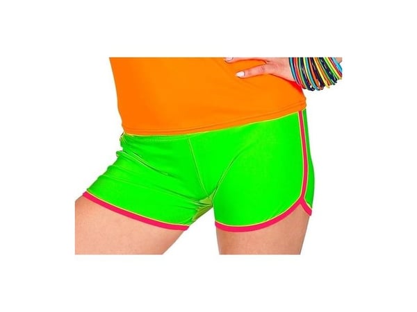 Neongrønne hotpants