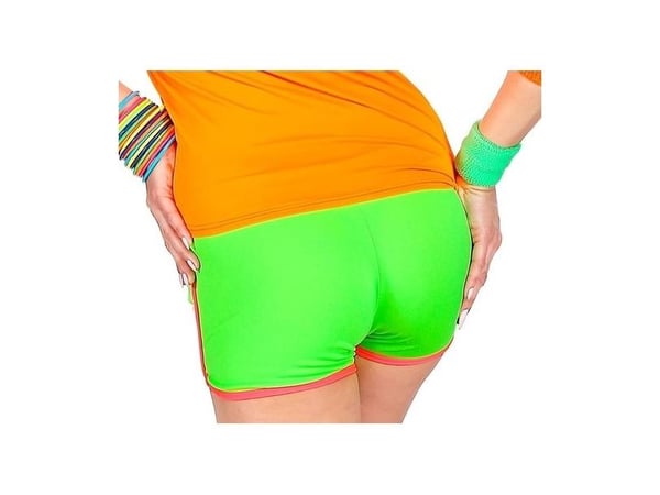Neongrønne hotpants