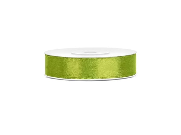 Limenvihreä satiininauha 12mm