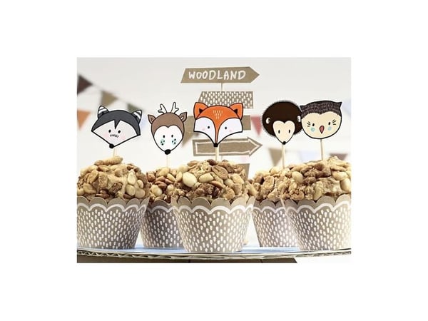 Woodland cupcake-set