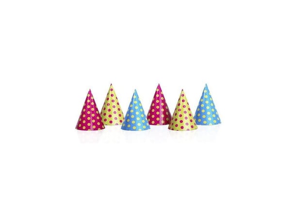PartyDeco CPP1, Dekorasjon, Blå, Rosa, Gult, Bursdag, Ikke for barn under 36 måneder, 3 stykker