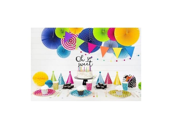 PartyDeco CPP1, Dekorasjon, Blå, Rosa, Gult, Bursdag, Ikke for barn under 36 måneder, 3 stykker
