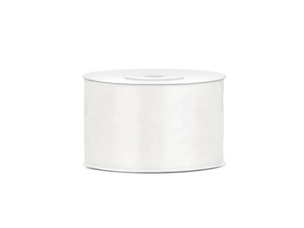 Lys creme satinbånd 38 mm