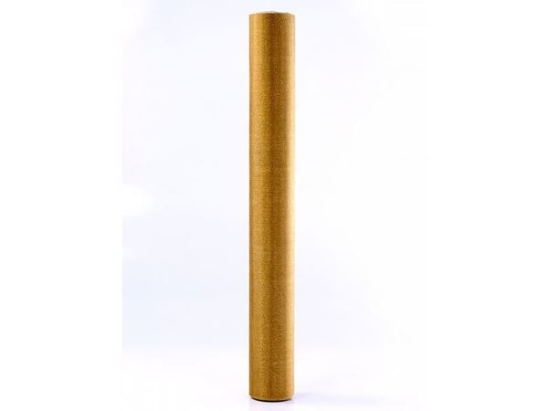 Guld organza med glimmer