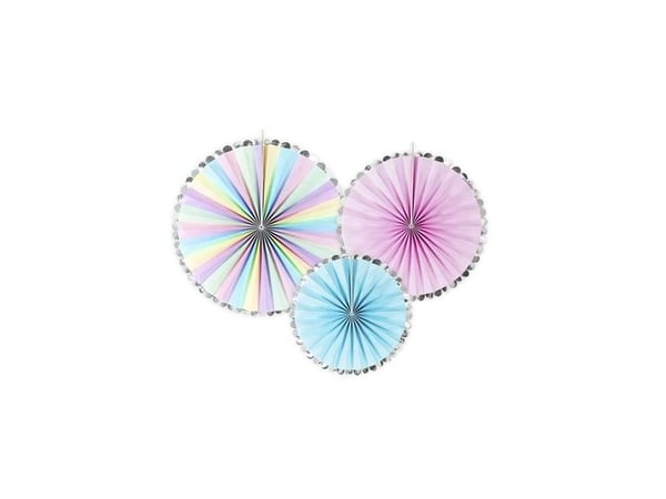 Dekorative rosetter, pastelfarver