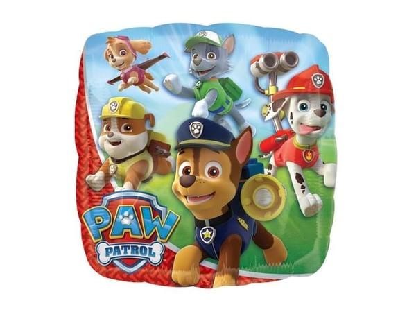 Paw Patrol folieballong firkantet