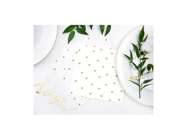 PartyDeco SP33-49-008, Valkoinen, Kulta, Paperi, Kuva, 330 mm, 330 mm, 16,5 cm