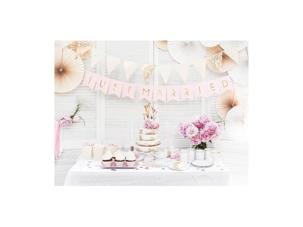 PartyDeco KPT10-019M, Kake, Gull, Voksen, Unisex, Bryllup, 1 stykker