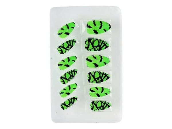 Kunstige negle Neon Bats