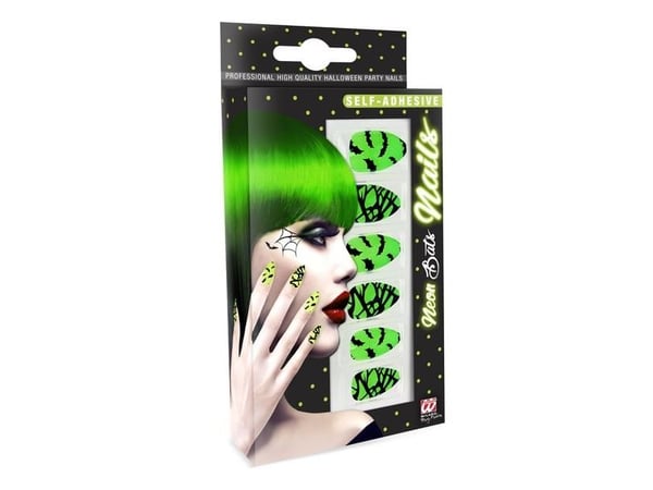 Kunstige negle Neon Bats