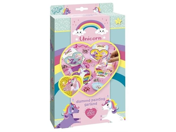 Unicorn diamantfärgsgirland
