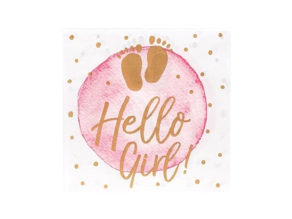 Servietter Hello Girl