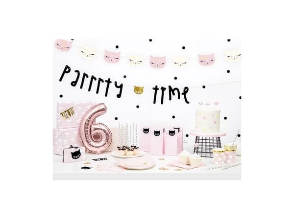 PartyDeco TPP42, Tallrik, Andra, papper, Rosa, Bild, 6 styck