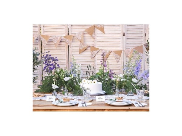 PartyDeco Mr & Mrs, Kakku, Hopea, Puu, Aikuinen, Unisex, 50 kpl