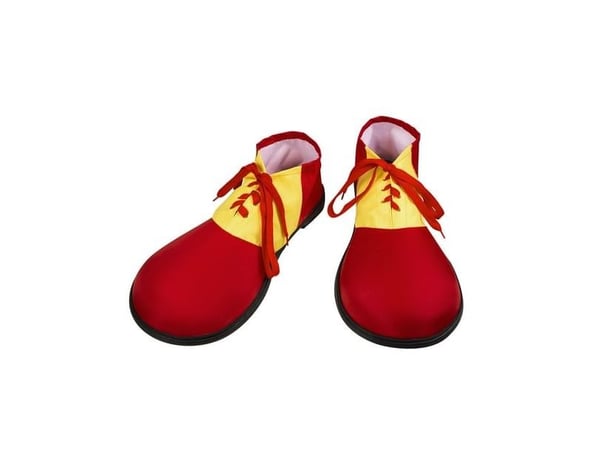 Boland 8712026555090, Sko til kostyme, Voksen, Alle kjønn, Polyester, Polyethylen, Polyvinylklorid (PVC), Rød, Gult, 240 mm