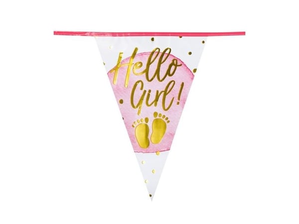 Hello Girl vimpelguirlande
